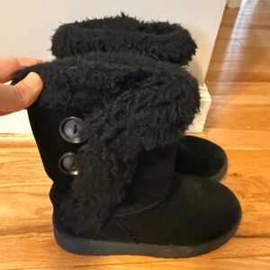 Cozy girls Black Boots